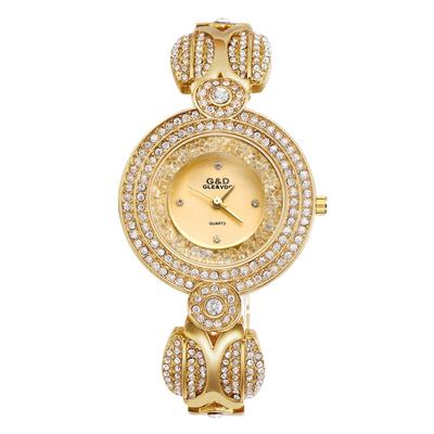 Watch Sparkling Gold 3ATM Water Diamond Analog Display Cute Stylish Alloy Belt Casual Business Fashion Watch Birthday Anniversary Day White Day