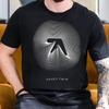 2025 Herren Aphex Twin Musik T-Shirt Sommer Retro Baumwolle Kurzarm Rundhals T-Shirt Party T-Shirt Übergroßer Mantel