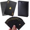 Black Gold Playing Cards Plastic Waterproof Poker Card Multi-Holiday Practical Party Board Game Toy For Family Group Game Night