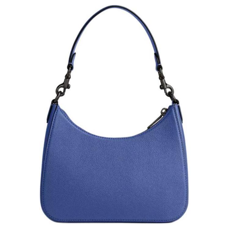 Coach Hobo 22 Zipper Closure Coated Canvas And Leather Crossbody Tote Bag Small Women Handbags Blueberry CJ842-BLB