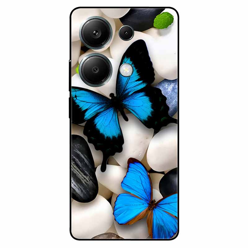 For Xiaomi Poco M6 Pro 4G Case TPU Soft Painted for Xiaomi Poco M6 Pro Global Silicone Cover Lovely Fundas On M6Pro Protective