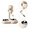 Cat Dog Water Dispenser Food Stand Easy To Fill Detachable and Washable Feeding Bowl Waterbowl for