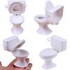 Ornament Playing House Dollhouse Furniture Miniature Toilet Doll Accessories White Closestool Model