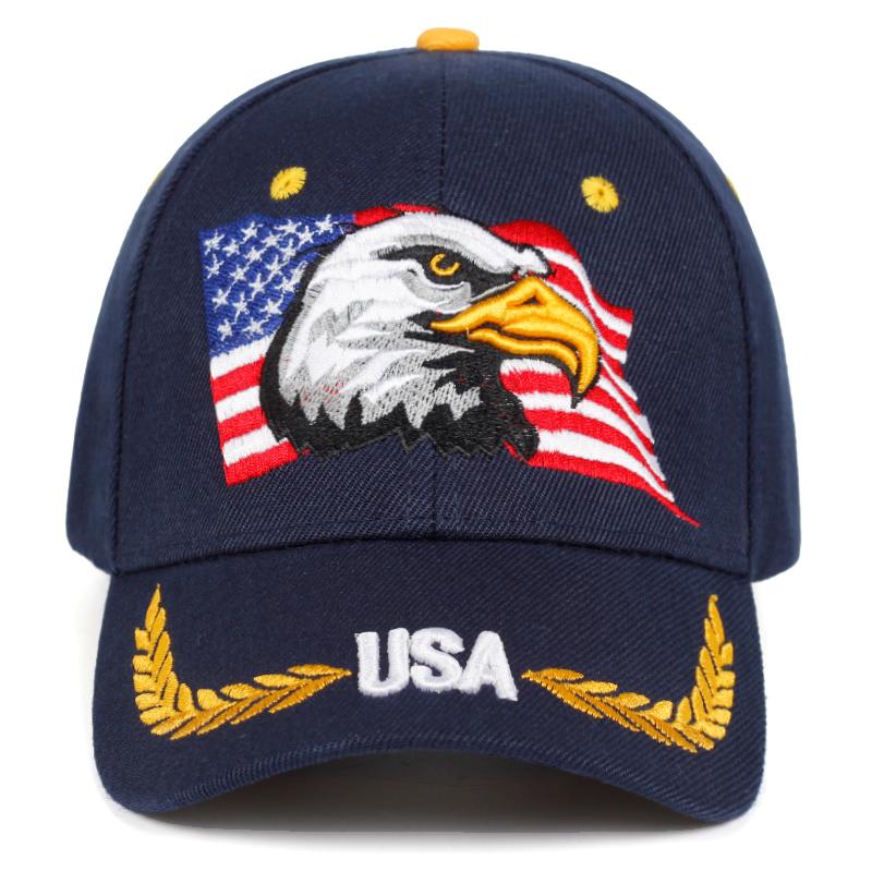 Unisex USA Adler Stickerei Baseballkappen Frühling und Herbst Outdoor Verstellbare Freizeitkappen Sonnenschutzhut