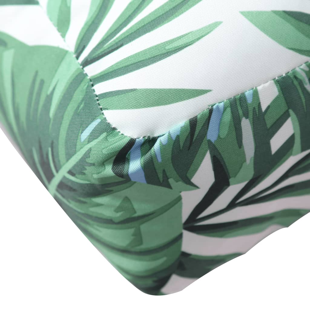 Vidaxl Pallet Sofa Cushions, 2 Pcs, Leaf Pattern, Fabric