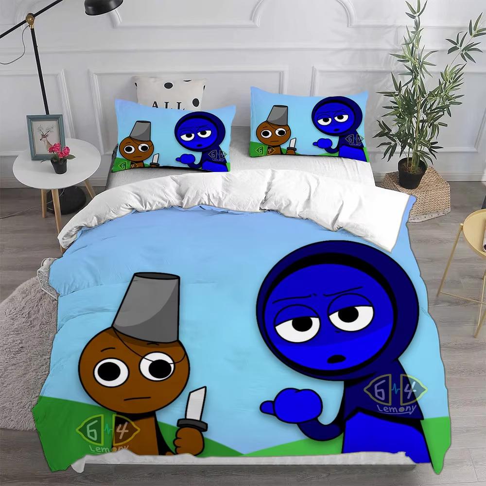 3D Printed Game Duvet Cover Set Queen King Size Kids Bedding Set 3 Piece Set With 2 Pillowcases For Children Adult Bedroom Decor