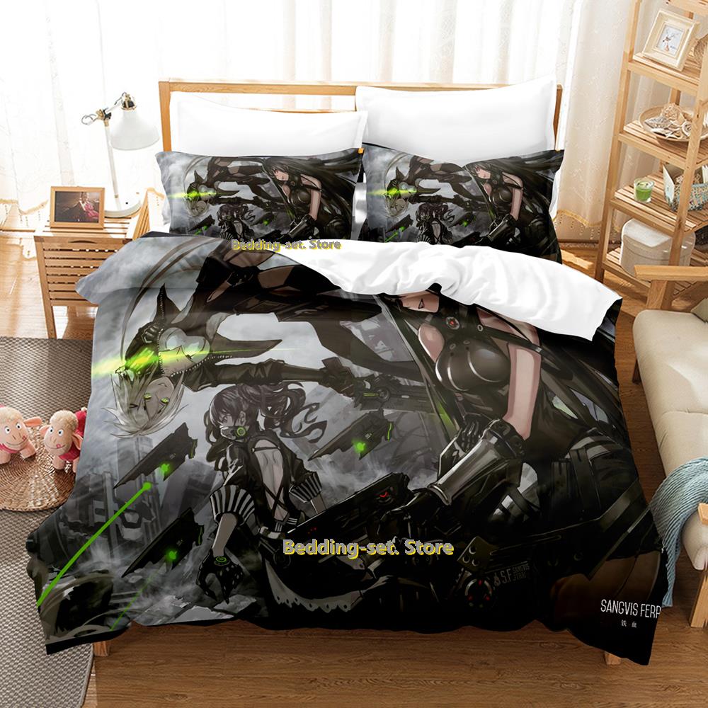 Game Girls Frontline Bedding Set Single Twin Full Queen King Size Bed Set Adult Kid Bedroom Duvetcover Sets Anime Kawaii 2023
