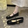 2024 Mary Jane Schoenen voor Dames Nieuwe Mode Dames Enkelschoenen Comfortabel en Zacht Rode Ballerina's