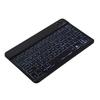 Wireless Bluetooth Keyboard with Colorful Backlight for Mobile Phones and Tablets, Compatible with 7-10 Inch Devices, Luminous Russian Layout