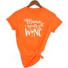 Mama Needs Wine Print Graphic Tees Women Aesthetic Clothes Casual O Neck Short Sleeve T Shirt