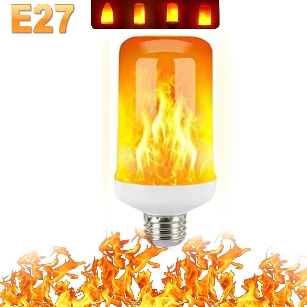 B22 E27 LED Flicker Flame Lamp Bulb Burning Fire Effect Simulated Bulb Light Decor