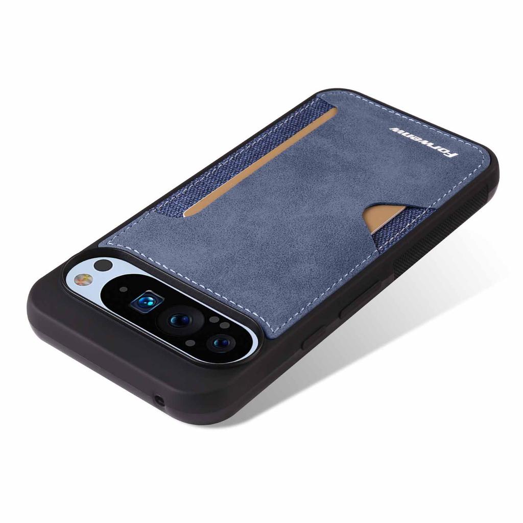 Compatible with Pixel 10 Pro XL Integrated Card Slot Phone Case, Pixel 9A Back Cover, iPixel 10 Pro Protective Case