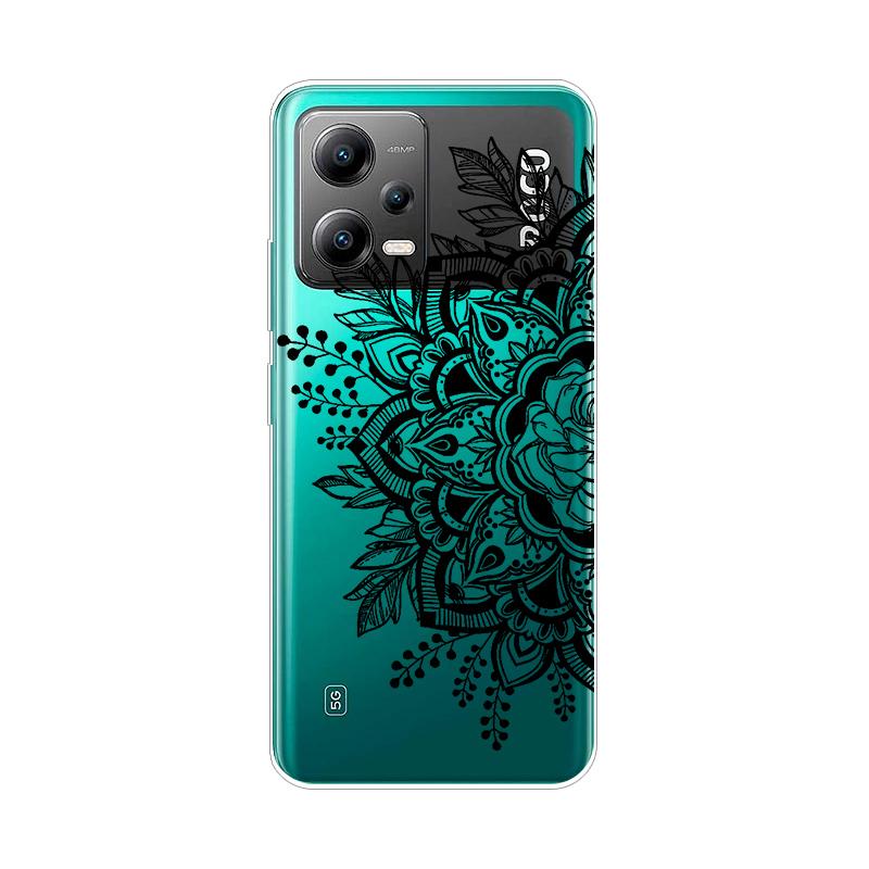 For POCO X5 Pro 5G Global Version Case X5Pro TPU Silicone Soft Cartoon Clear Case for POCO X5 Cover Transparent Painted Coque