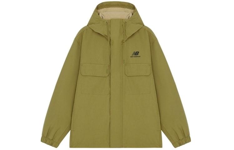 New Balance Jackets Men's Green Hooded Moderate Other AMJ14337-OV
