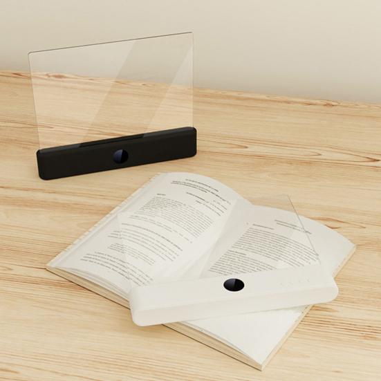 LED Page Reading Light Rechargeable Flat Book Lights with Smart Timer And Automatic Shut-Off Stepless Dimming Lamp for Eye Protection