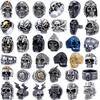 Bagues Crâne Multi Punk Acier Inoxydable Mode Personnalité Hip-hop Bague Homme Biker Fête Charme Bijoux Cadeau