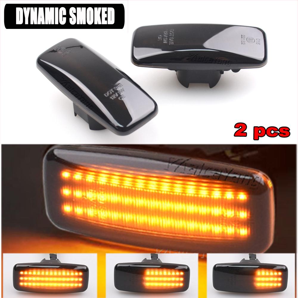 2pieces for Nissan Sylphy Bluebird Sunny Teana Murano Infiniti M35 FX45 FX35 QX60 Led Dynamic Side Marker Turn Signal Light