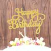 10/20pcs Happy Birthday Cake Topper Decoration DIY Acrylic Letter Birthday Party Supplies Cake Decorating Tools
