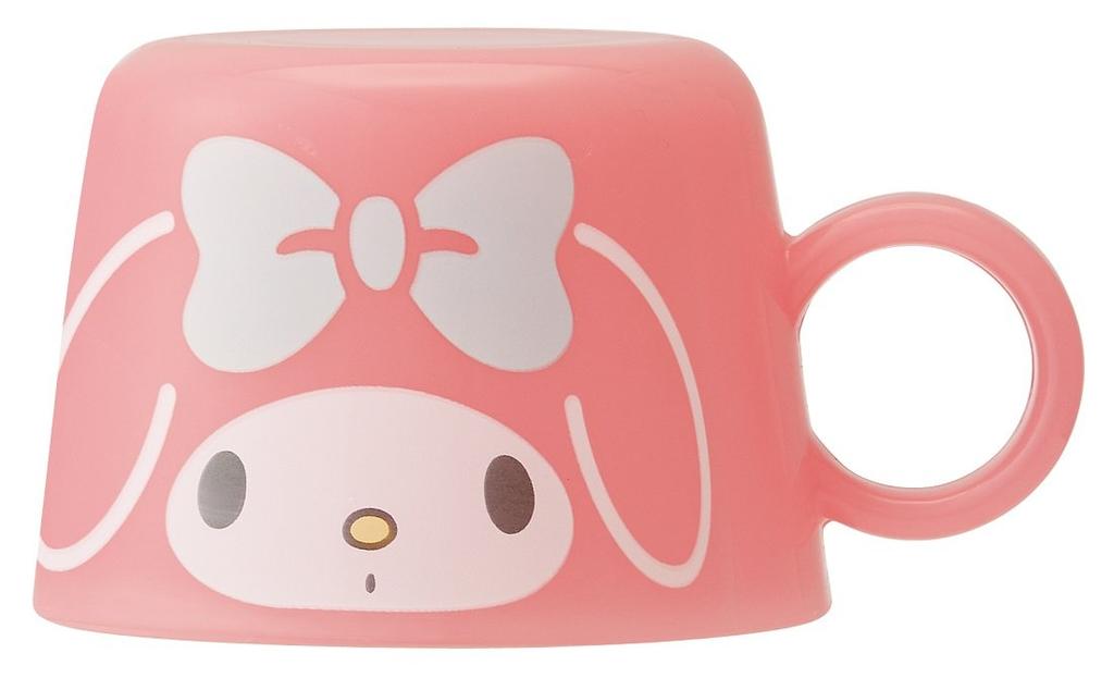 Skater My Melody Face Sanrio Plastic Bottle Cap Cup CPB1