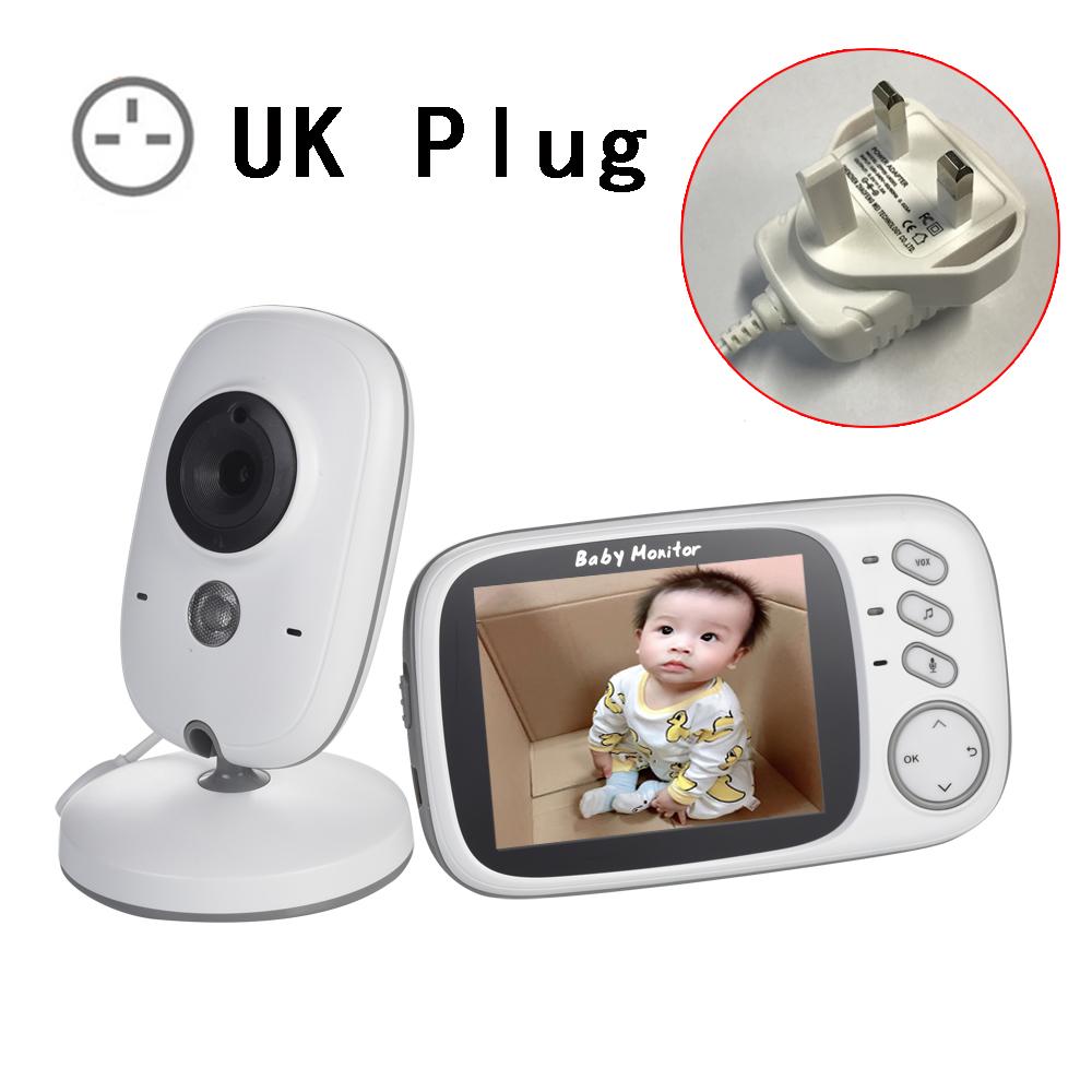 Drahtloses Video-Farb-Babyphone, 3,2 Zoll LCD, 2-Wege-Audio-Talk, Babyphone, Nachtsicht-Überwachungskamera, BabysitterAA