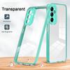KEYSION Stoßfeste, klare Hülle für Samsung M14 5G A24 A14, transparentes TPU-Silikon + PC-Telefon-Rückseite für Galaxy A24 4G M14 5G