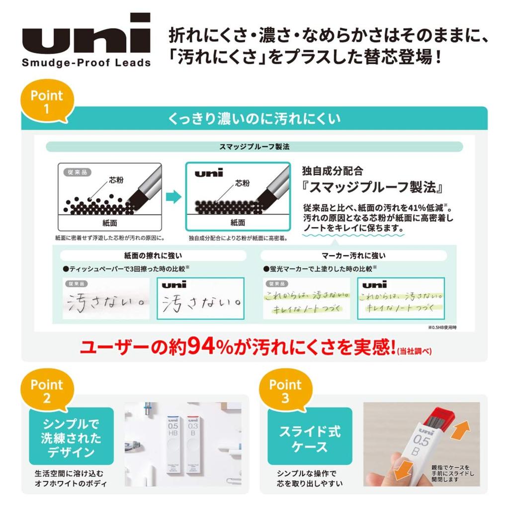 Mitsubishi Pencil Uni 2B Mechanical Pencil 0.5mm Lead, 10-pack (Box ULS05402B)