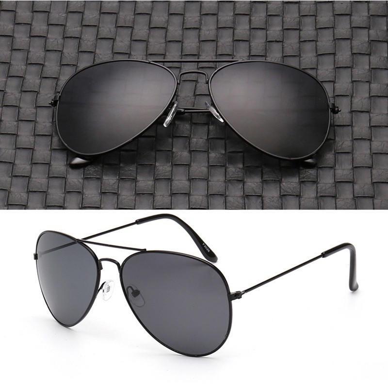 Driving 1PC Aviator Mirror For Men Women Large Frame Unisex Pointed Portable Sunglasses