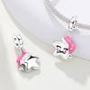 Copper Metal Pink Sleeping Hat Cute Star Pendant Bead Components Bracelet High Quality Fine Jewelry Charm Bead Components Compatible With High