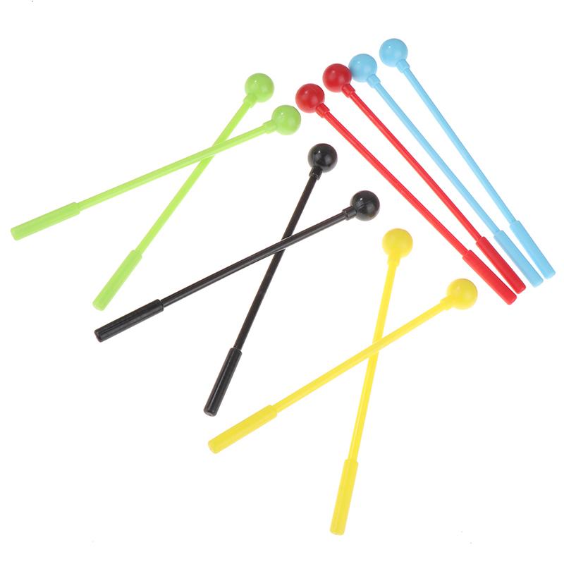 2 Stuks Percussie Drumstokken Mallets Drumstokken Volwassenen Kinderen Stok Mallet Plastic Instrument Kinderspeelgoed Accessoires