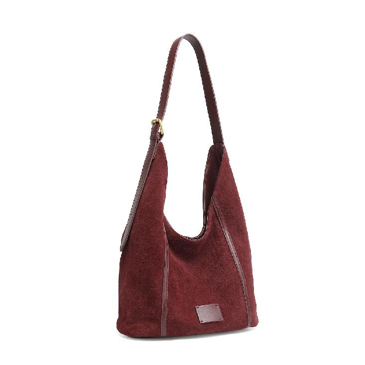 Large Bag for Women 2025 New Trend Genuine Leather Women's Bag Single Shoulder Underarm Bag Large Capacity Niche Matte Cowhide Crossbody Bag