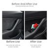 For Tesla Model 3/3 Highland Y/Y Juniper Car Side Door Handle Storage Box ABS/Flock Tray Organizer Container Accessories Tidying