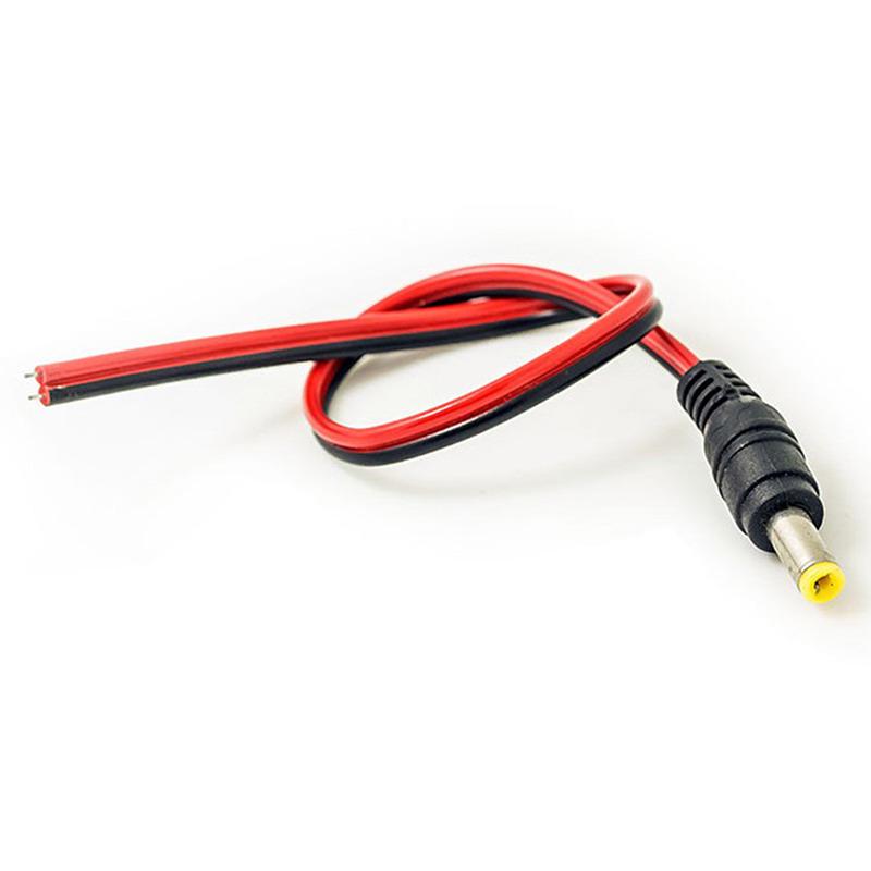 Lot de 10 connecteurs de prise d'alimentation CC mâle et femelle 5,5 x 2,1 mm, câble 12 V