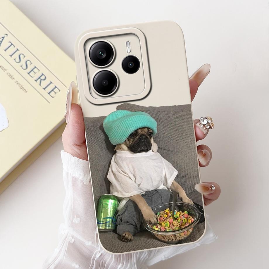For Xiaomi Redmi Note 14 Pro Plus / Redmi Note 14 14s Note14 Pro Phone Case Silicone Soft Back Cover Dragon Cat Flower Butterfly