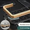 Kitchen Storage Bathroom Shelves Organizer Aluminum Alloy Shower Shelf  Accessories Shampoo Rack Multi-scenario No Drill Shelf