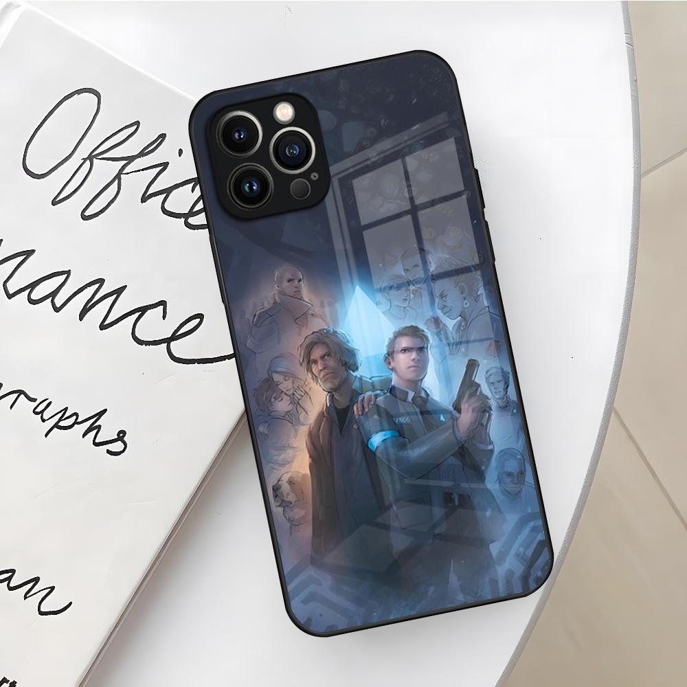Game Detroit Become Human Phone Case for Iphone 17 16 Air 15 14 12 11 13 Pro Max Mini X Xr Xs Se Puls Glass Cover