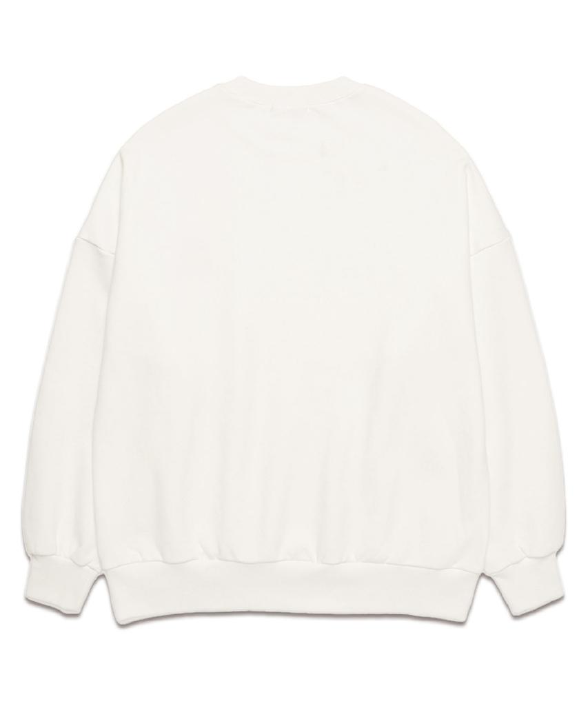 VANNWORKS Shark Logo Oversized Sweatshirt (Vls0046) White