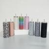 600ml Rhinestone Thermos Bottles Bling Vacuum Flasks Drinkware Straight Tumbler  Outdoor Activities