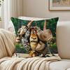 Funny American Movie MMadagascar Cushion Cover Pillowcase Antidustmite Living Room Sofa Decor Cushion Room