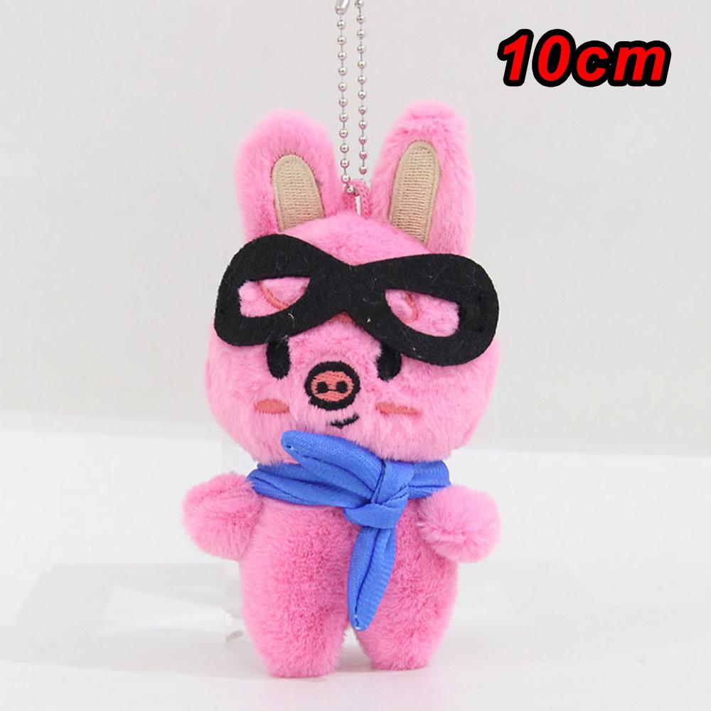 * Plush Toys 10cm Stray Kids Plush Wolf Chan Cartoon Stuffed Animal Plushies Doll Kawaii Companion for Kid Adults Fans Gift