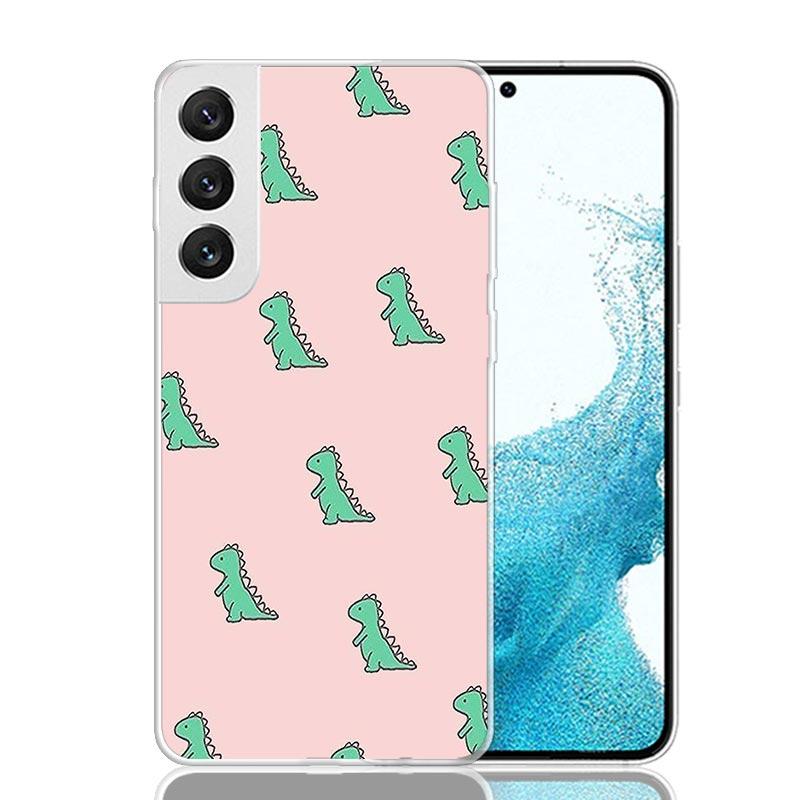 Süße Cartoon-Dinosaurier Baby-Handyhülle Für Samsung Galaxy S26 S25 Edge S24 S23 FE S22 Ultra S21 Plus S20 + Fundas Cover Coque Gal