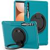 For Samsung Tab Case S9 S8 S7 Plus S10 FE S6 A9 A8 S7fe A7 Lite Handle Kickstand Shockproof Stand Hard Tablet Cases Cover Funda