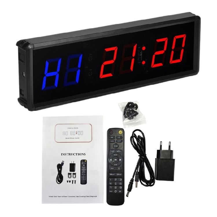 Large LED Display Electronic Wall Clock Timers Workout Timer With Count Up/Down Function for Gym And Personal Training
