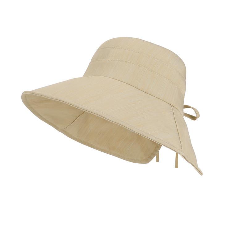 Fashionable Wide Brim Sun Hat With Foldable Design And Sunblock Function For Women