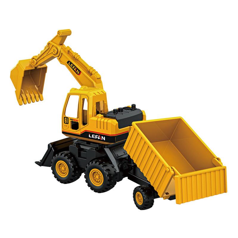 Simulation Bulldozer Excavator Dump Truck Model Children Toy With Movable Joints For Kids Playtime