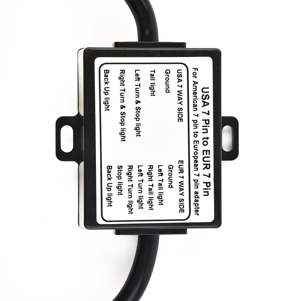 Trailer Light Converter 7-Way Blade Socket 7-Pin New