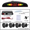 New LED Parking Sensor System Backlight Parktronic Monitor Display Kit Backup Detector Assistant 4 Probes