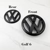 UDXKW1 ABS Front Grille & Rear Trunk Emblem 135mm 110mm For VW Golf 6 MK6 5K0853601C 5K0853630