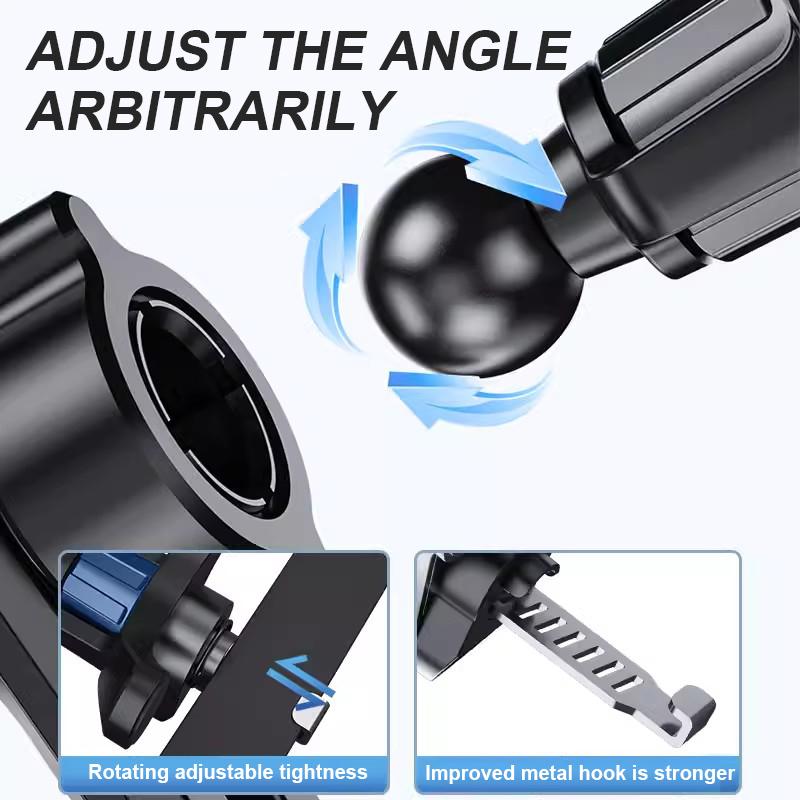 SEAMETAL Car Air Outlet Vent Phone Holder Gravity Sensing Smartphone Mount Stand 360° Rotation Car Vent Hook Phone Bracket