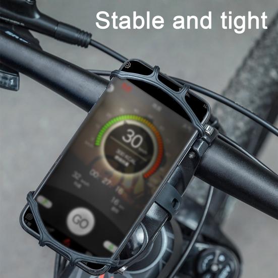 Bike Phone Holder Anti-Shake High Stability Universal 360-Degree Rotating Bicycle Handlebar Cell Phone Mount Phone Bracket
