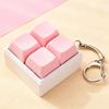 Mini 4 Keys Mechanical Keyboard Fidget Keychain Satisfying Click Sound For Stress Relief Work School Daily Use